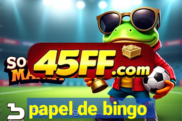 papel de bingo